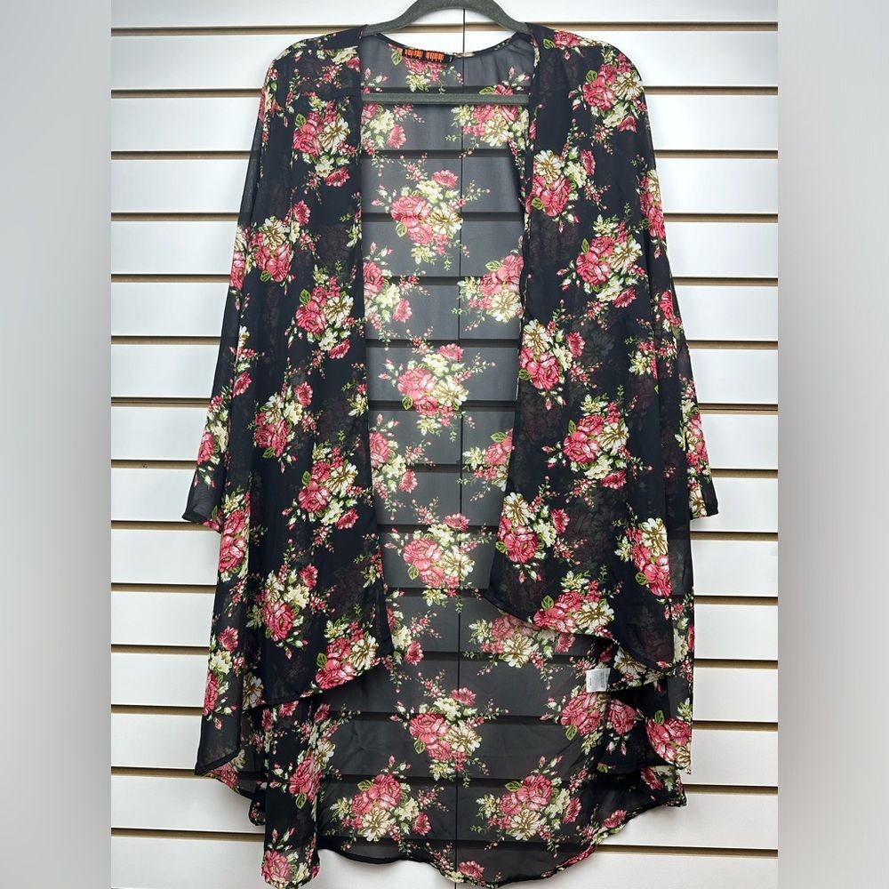 Love Tree Sz S Sheer Dropped Shoulders Cardigan/Kimonos/Espadrilles/Cover Up